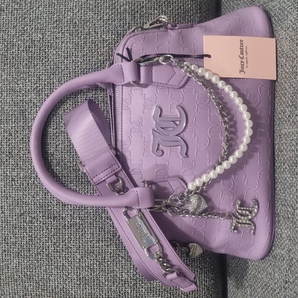 JUICY COUTURE Heritage 3pc Sporty Satchel Set in Lavender - Picture 1 of 17